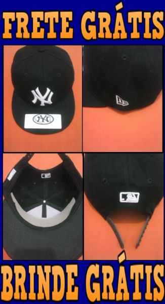 Boné Snapback NY Yankees Black 2014